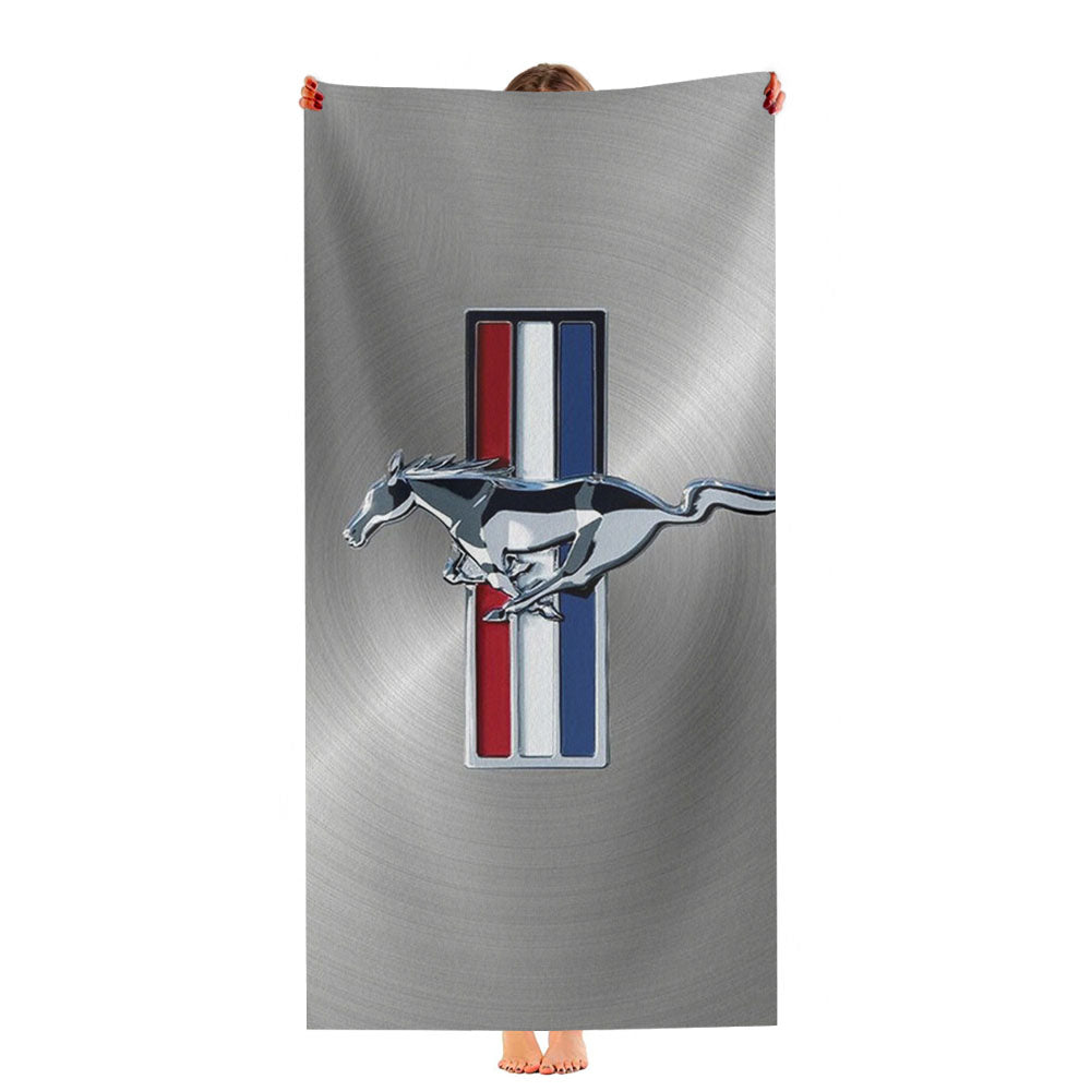 Ford Mustang Plate Ultra-Soft Luxury Bathroom Towels