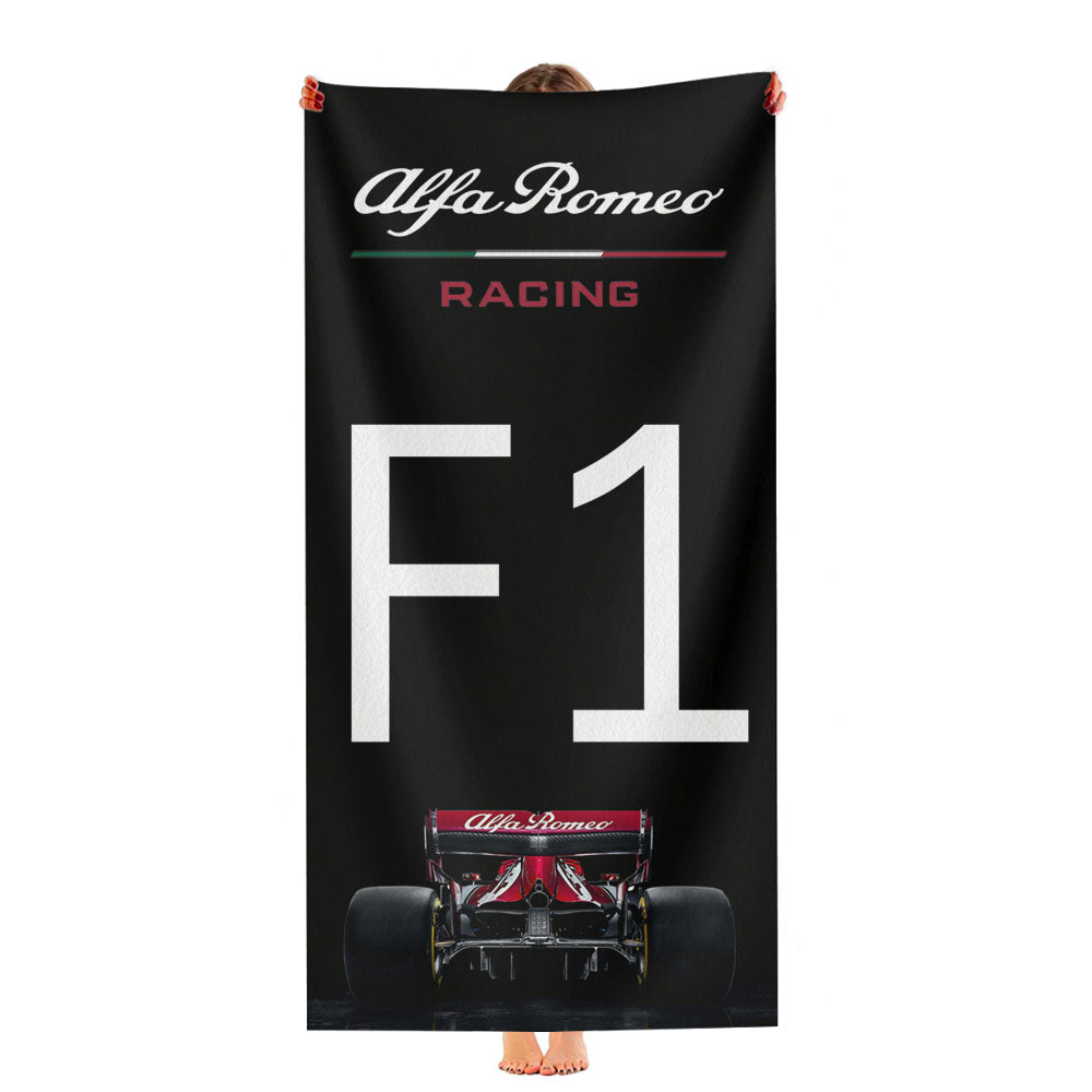 Formula One Alfa Romeo Racing Ultra-Soft Luxury Bathroom Towels