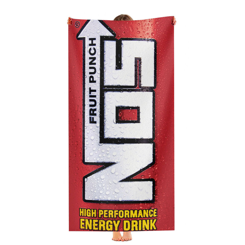 Funny Nos Energy Drink Ultra-Soft Luxury Bathroom Towels