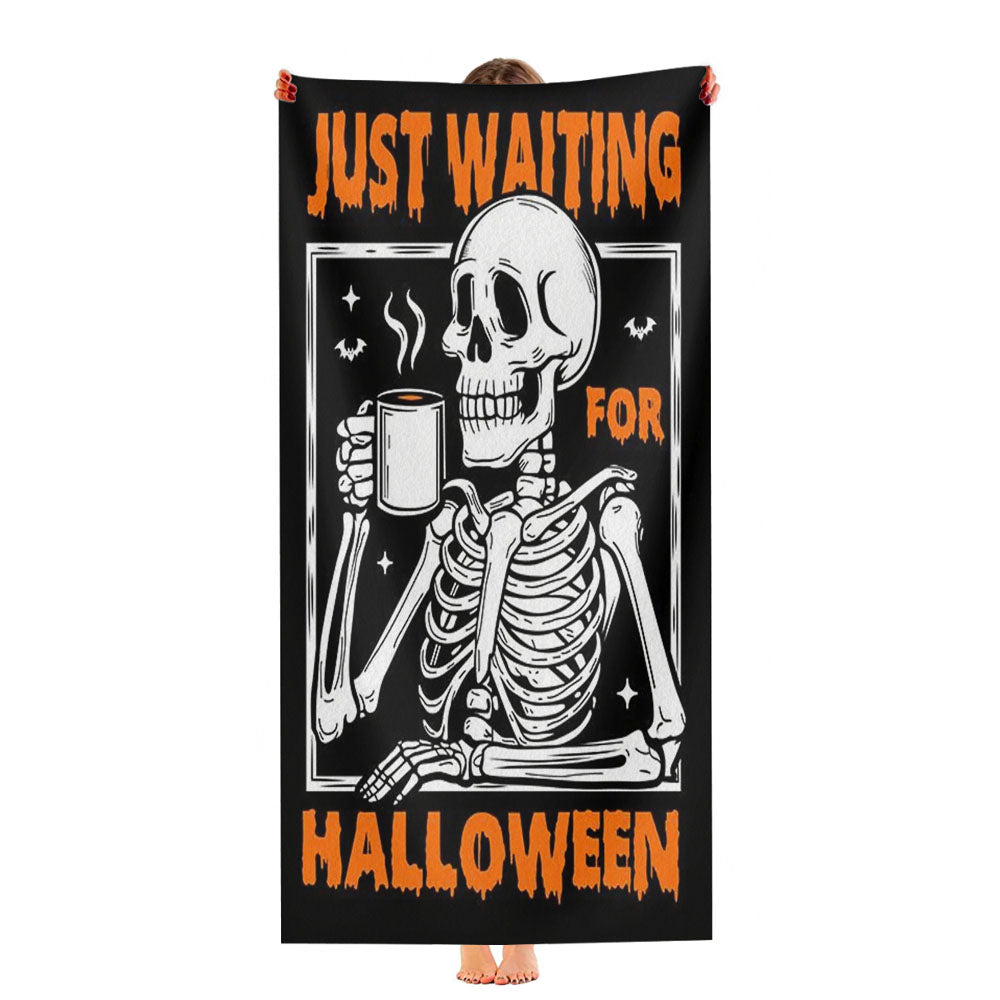 Funny Skeleton Coffee Ultra-Soft Luxury Bathroom Towels