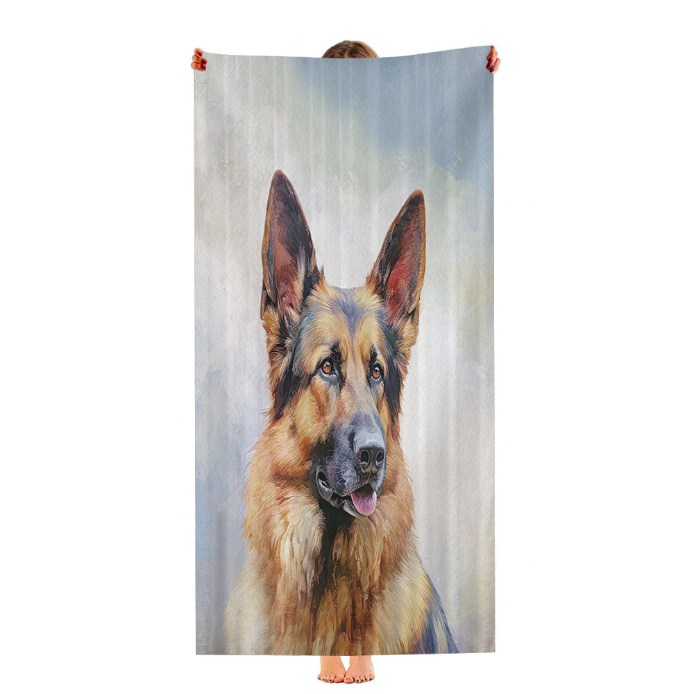 German Shepherd Ultra-Soft Luxury Bathroom Towels