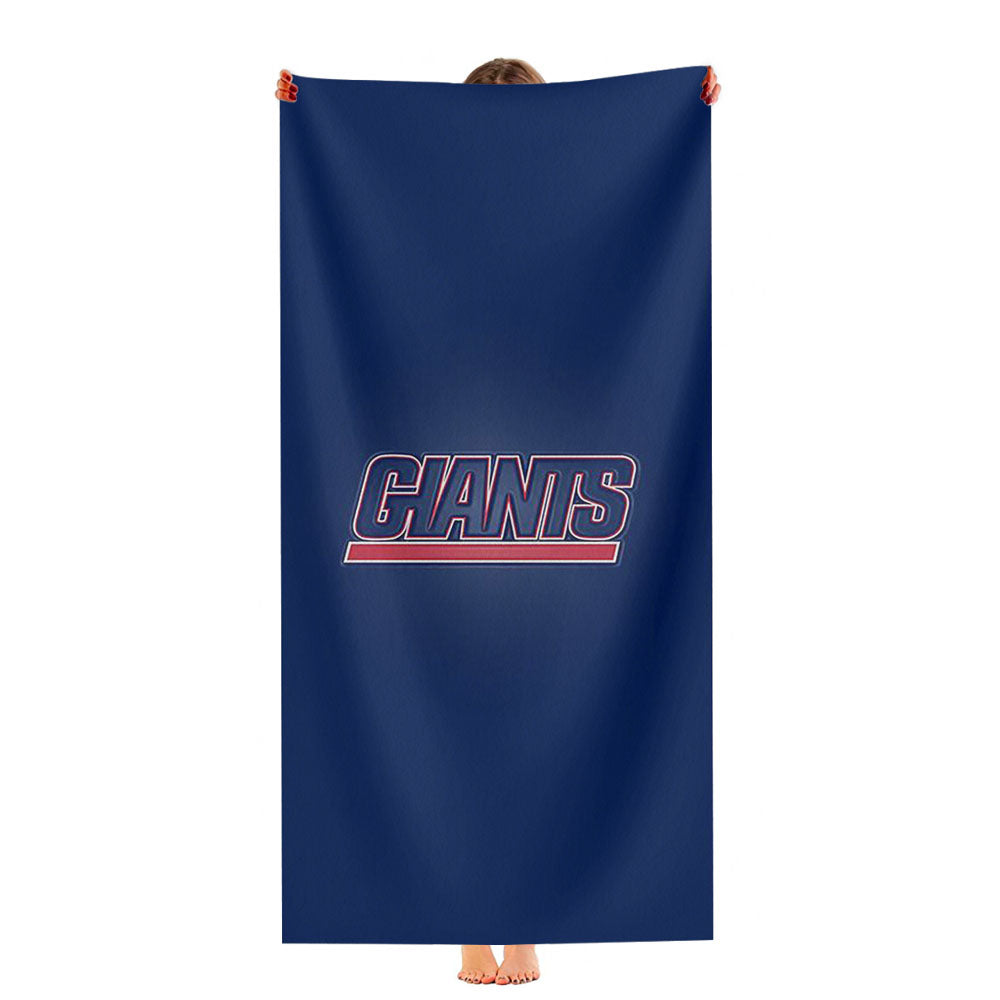 Giants New York Logo Blue Ultra-Soft Luxury Bathroom Towels