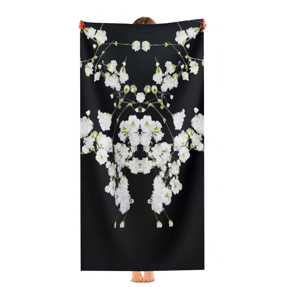 Givenchy Baby Breath Gypsophila Floral Ultra-Soft Luxury Bathroom Towels