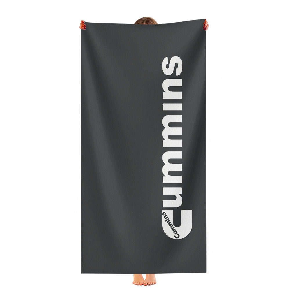 Grey Cummins Diesel Logo Ultra-Soft Luxury Bathroom Towels