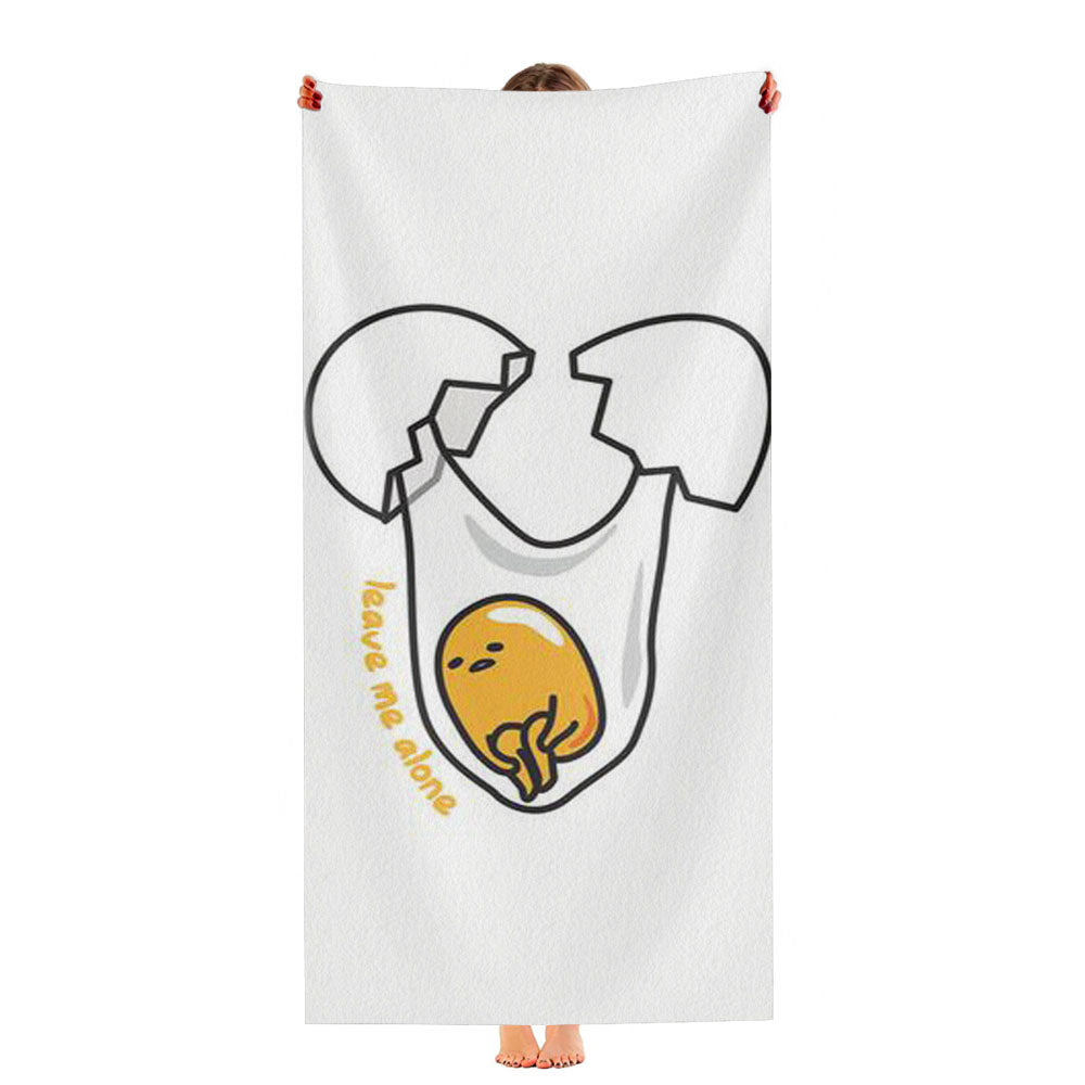 Gudetama Leave Me Alone Ultra-Soft Luxury Bathroom Towels