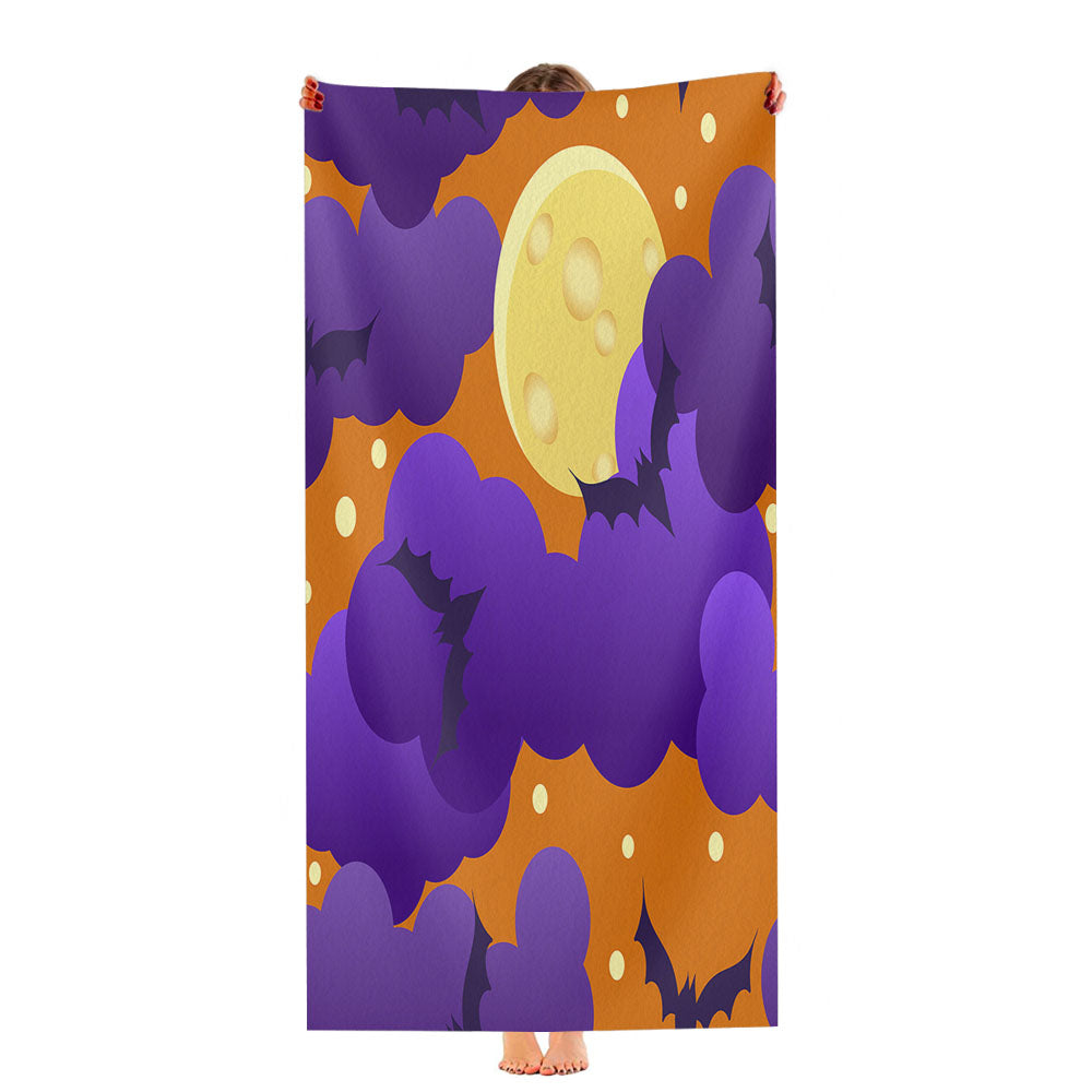 Halloween Pattern 03 Ultra-Soft Luxury Bathroom Towels