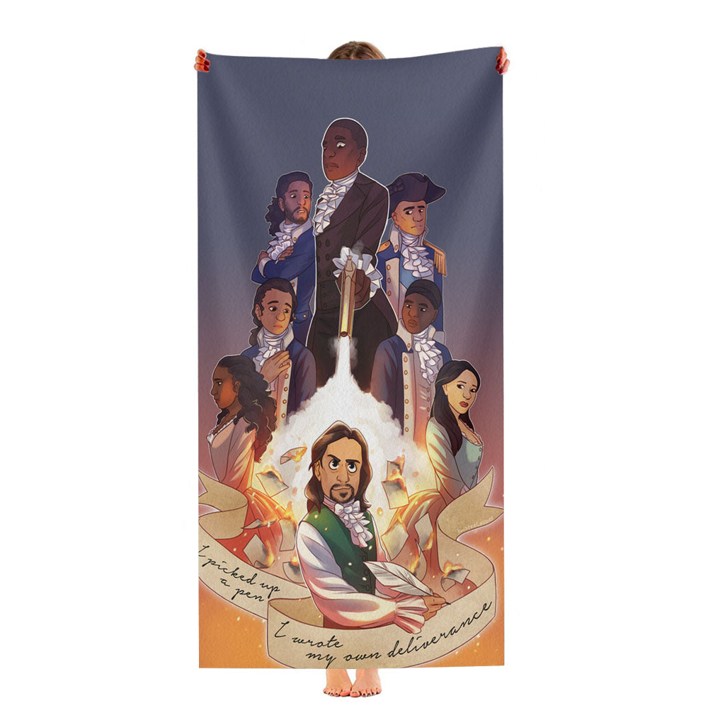 Hamilton And The Hubris Box Classic Musical Ultra-Soft Luxury Bathroom Towels