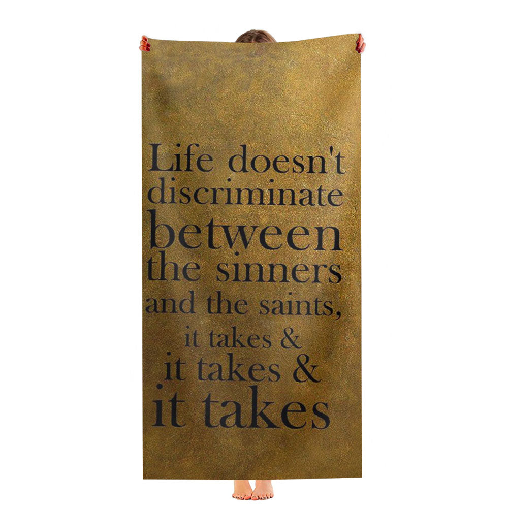 Hamilton It Takes Quotes Ultra-Soft Luxury Bathroom Towels