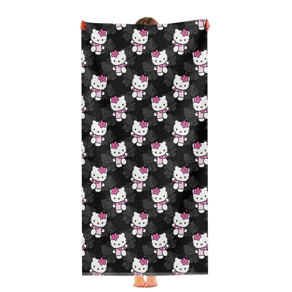 Hello Kitty Pattern Ultra-Soft Luxury Bathroom Towels