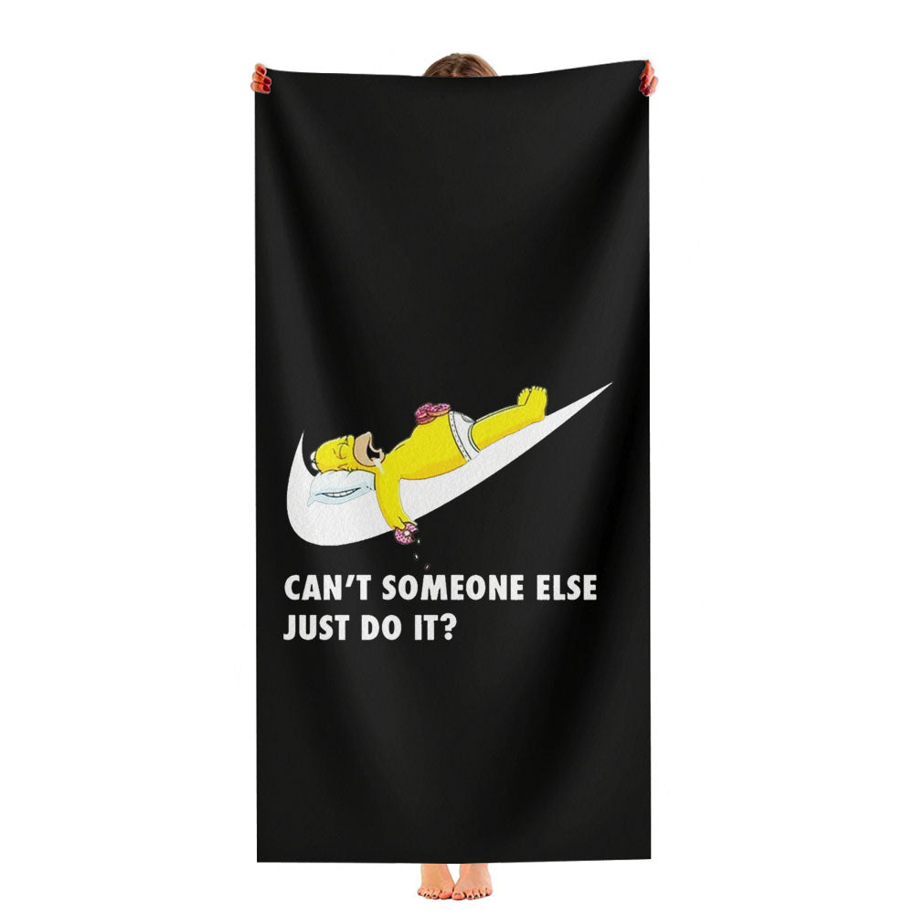 Homer Simpson Nike Black Ultra-Soft Luxury Bathroom Towels