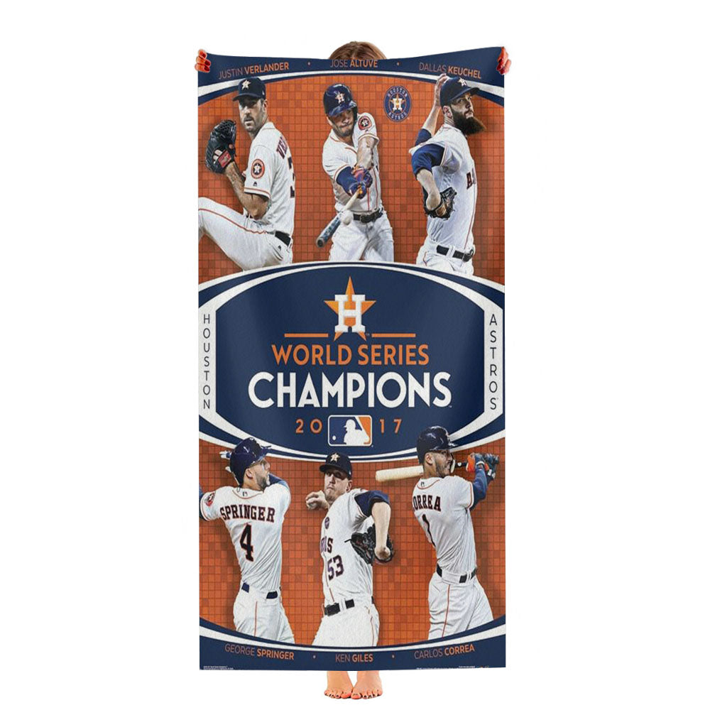 Houston Astros 2017 World Series Champions Ultra-Soft Luxury Bathroom Towels