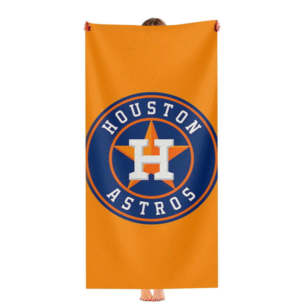Houston Astros Logo Orange Ultra-Soft Luxury Bathroom Towels