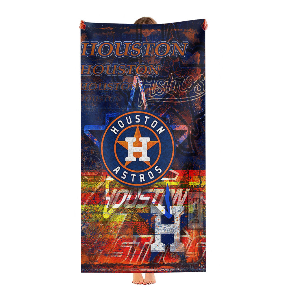 Houston Astros Wall Paint Ultra-Soft Luxury Bathroom Towels