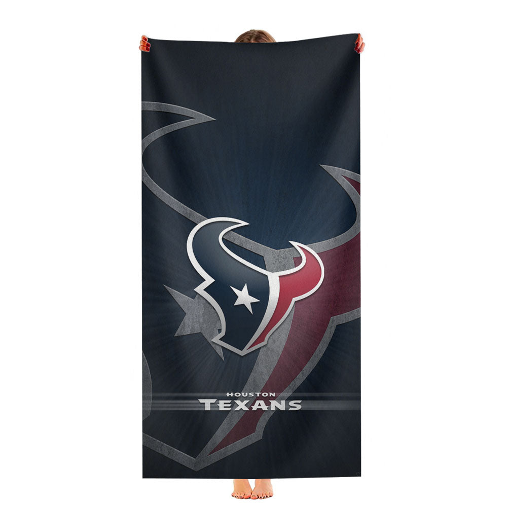 Houston Texans Logo Wallpaper Ultra-Soft Luxury Bathroom Towels