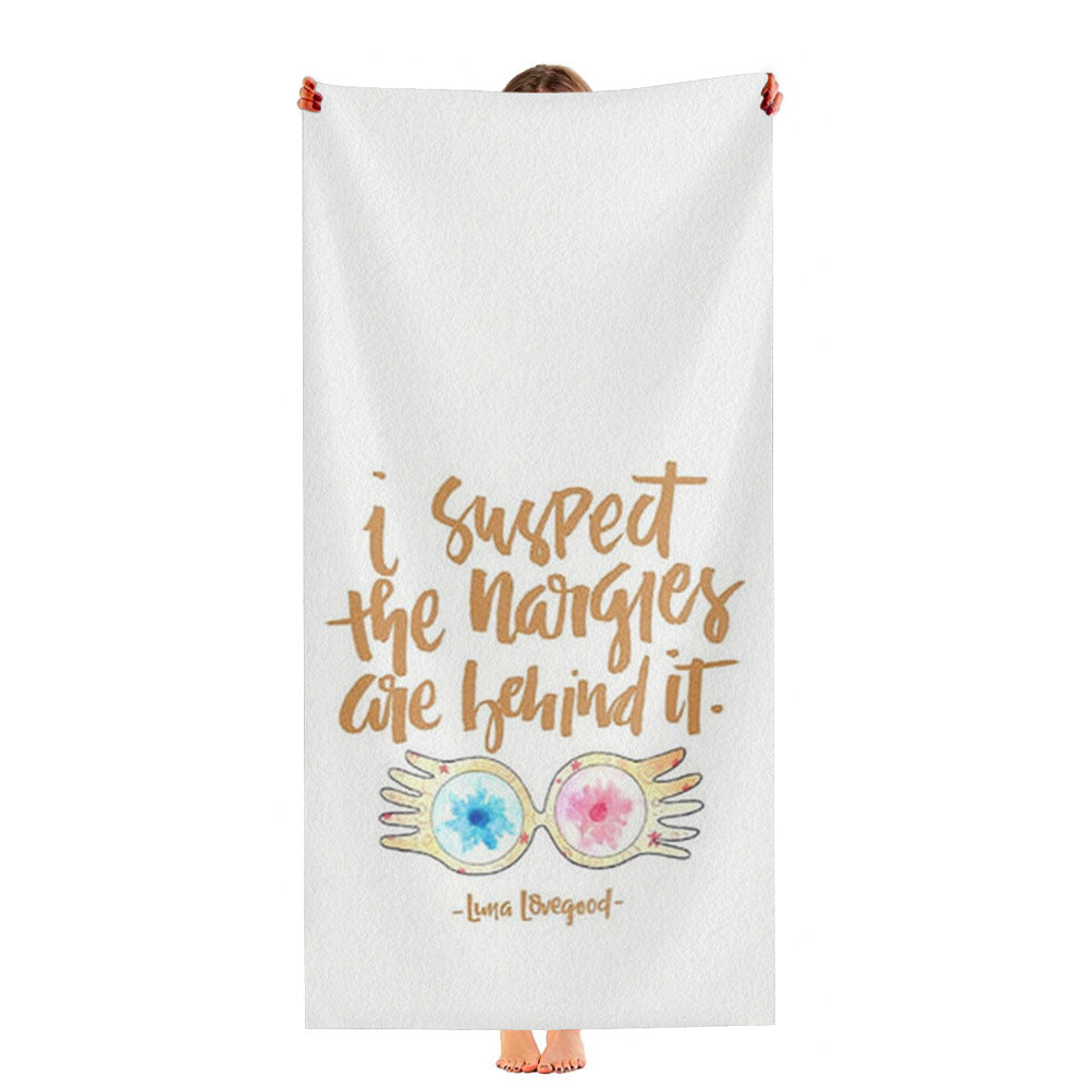 I Suspect The Nargles Are Behind It Ultra-Soft Luxury Bathroom Towels