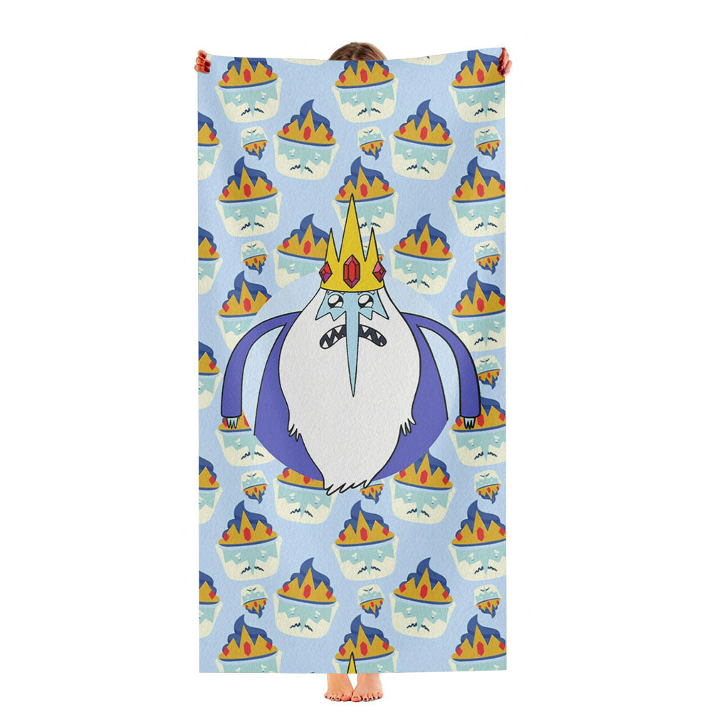 Ice King Cake Pattern Ultra-Soft Luxury Bathroom Towels
