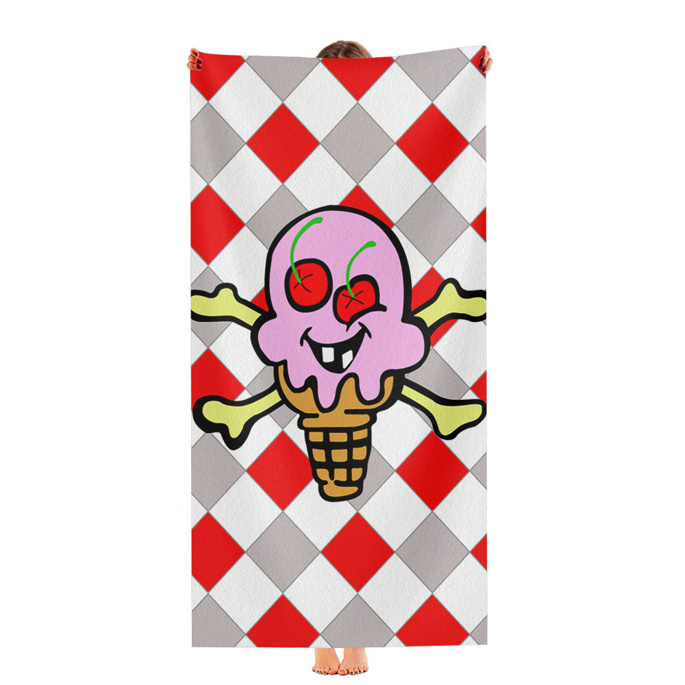 Iceream Pattern Square Hype Ultra-Soft Luxury Bathroom Towels