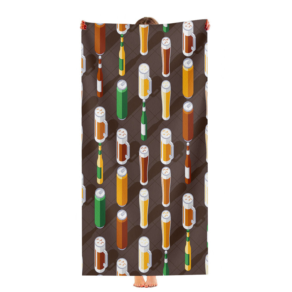Isometric St Patricks Day Pattern 10 Ultra-Soft Luxury Bathroom Towels