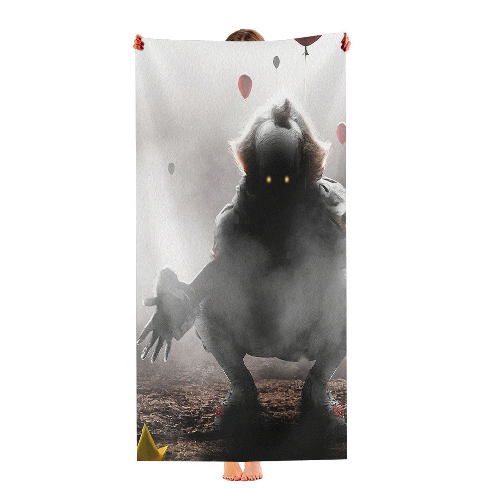 It Chapter 2 Pennywise Red Balloon Scary Clown Ultra-Soft Luxury Bathroom Towels