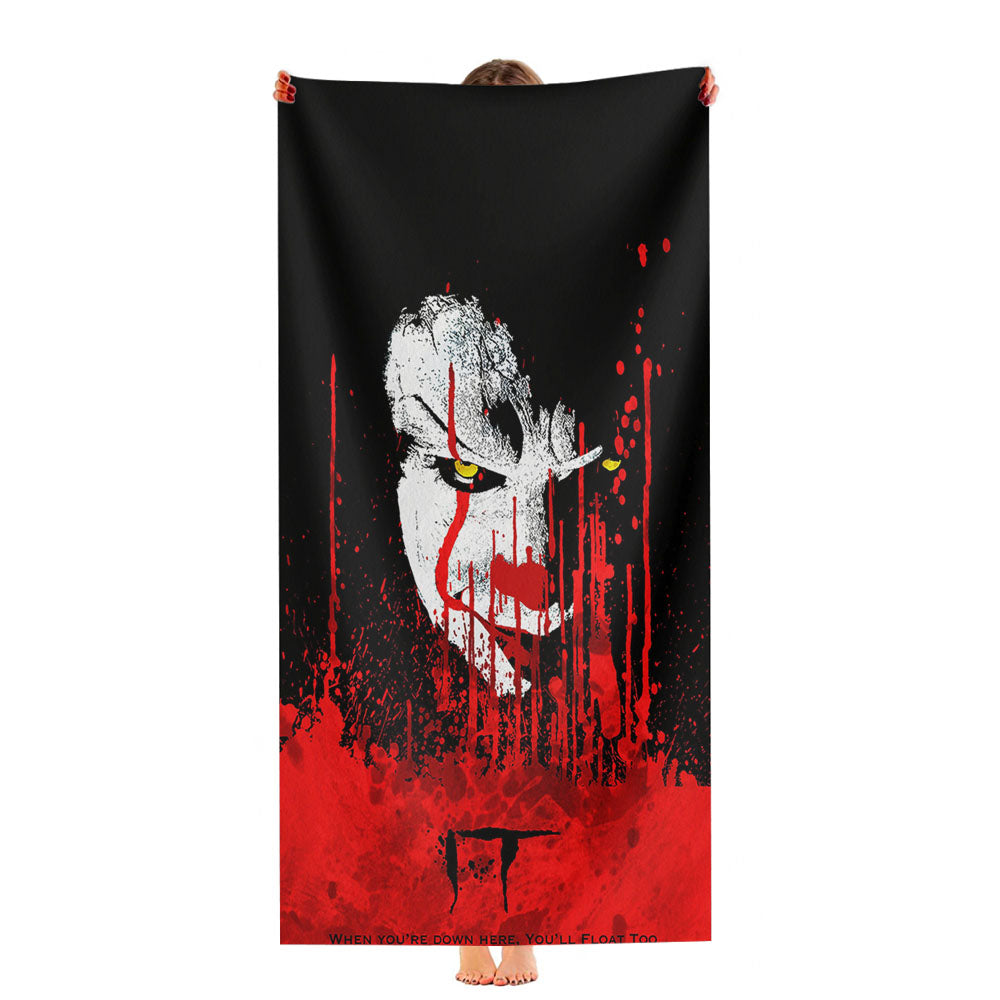 It The Clown Pennywise When You Down Here Ultra-Soft Luxury Bathroom Towels