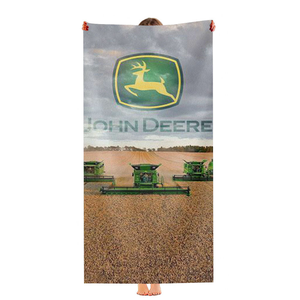 John Deere Logo 36 Ultra-Soft Luxury Bathroom Towels