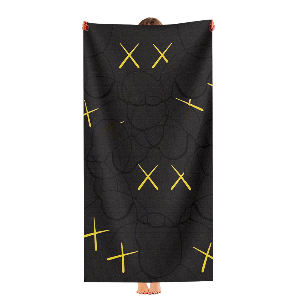 Kaws Pop X Marshmello Pattern Ultra-Soft Luxury Bathroom Towels