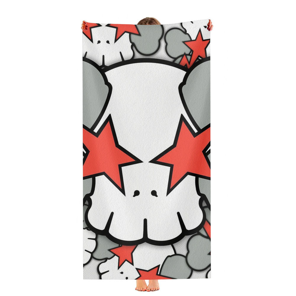 Kaws Star Pattern Ultra-Soft Luxury Bathroom Towels