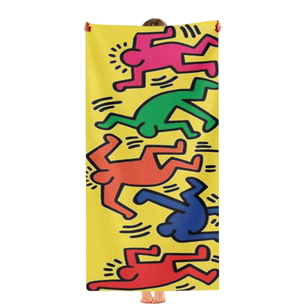 Keith Haring Ultra-Soft Luxury Bathroom Towels