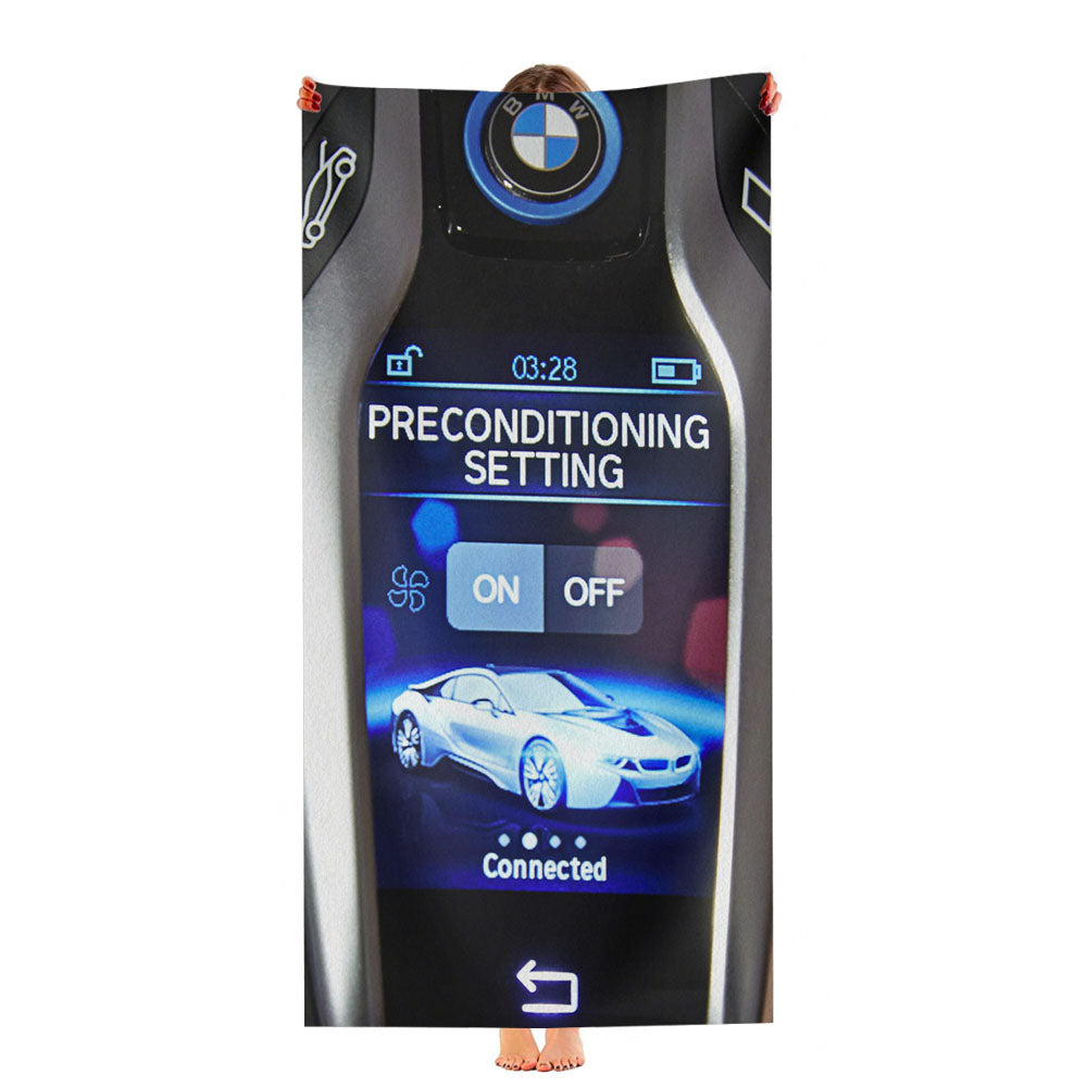 Keychain Bmw Display Car Key Ultra-Soft Luxury Bathroom Towels