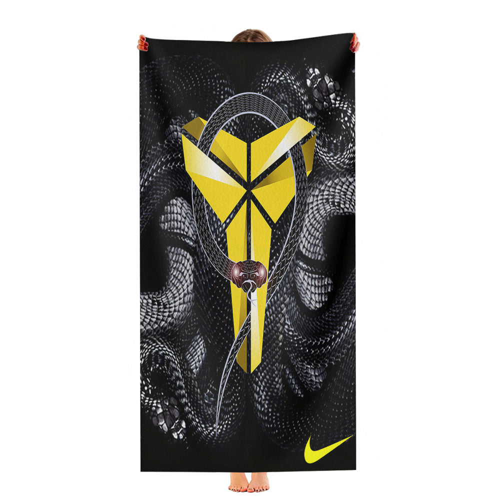 Kobe Bryant Nike Snake Logo Ultra-Soft Luxury Bathroom Towels