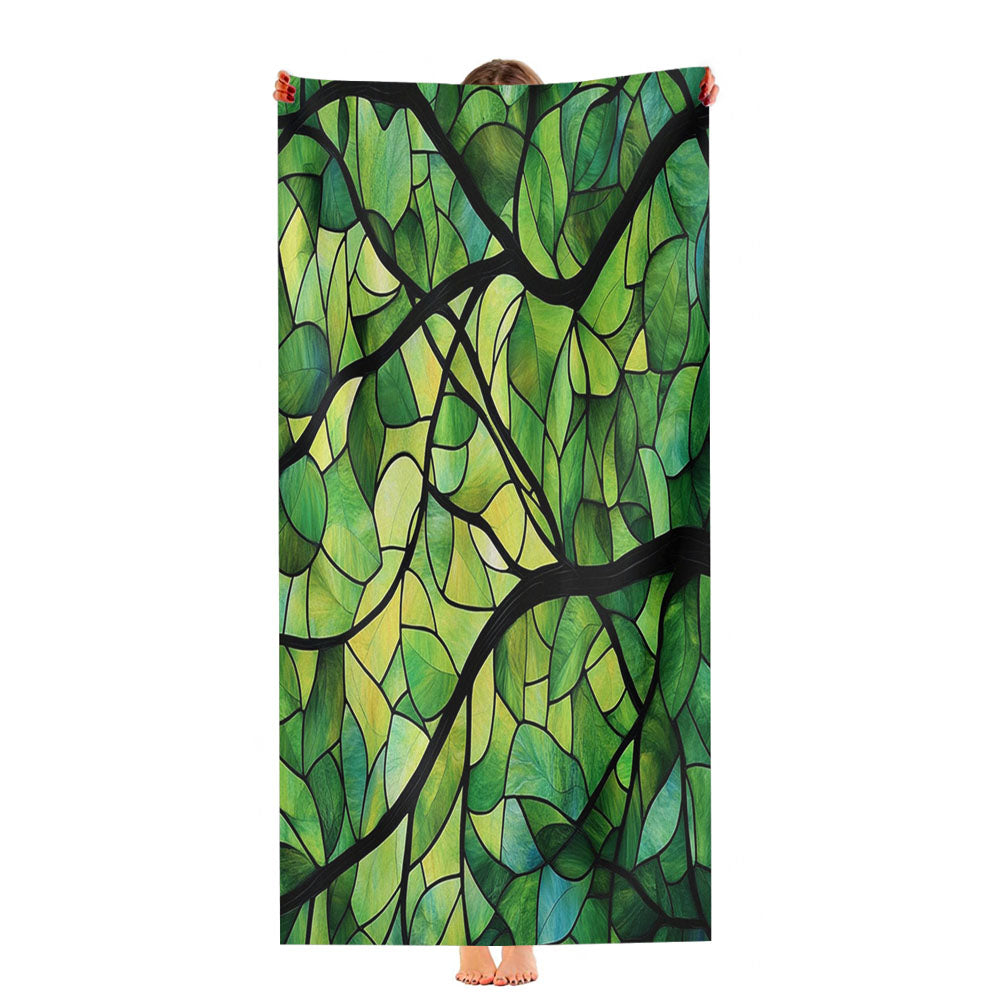 Leaf Pattern Ultra-Soft Luxury Bathroom Towels