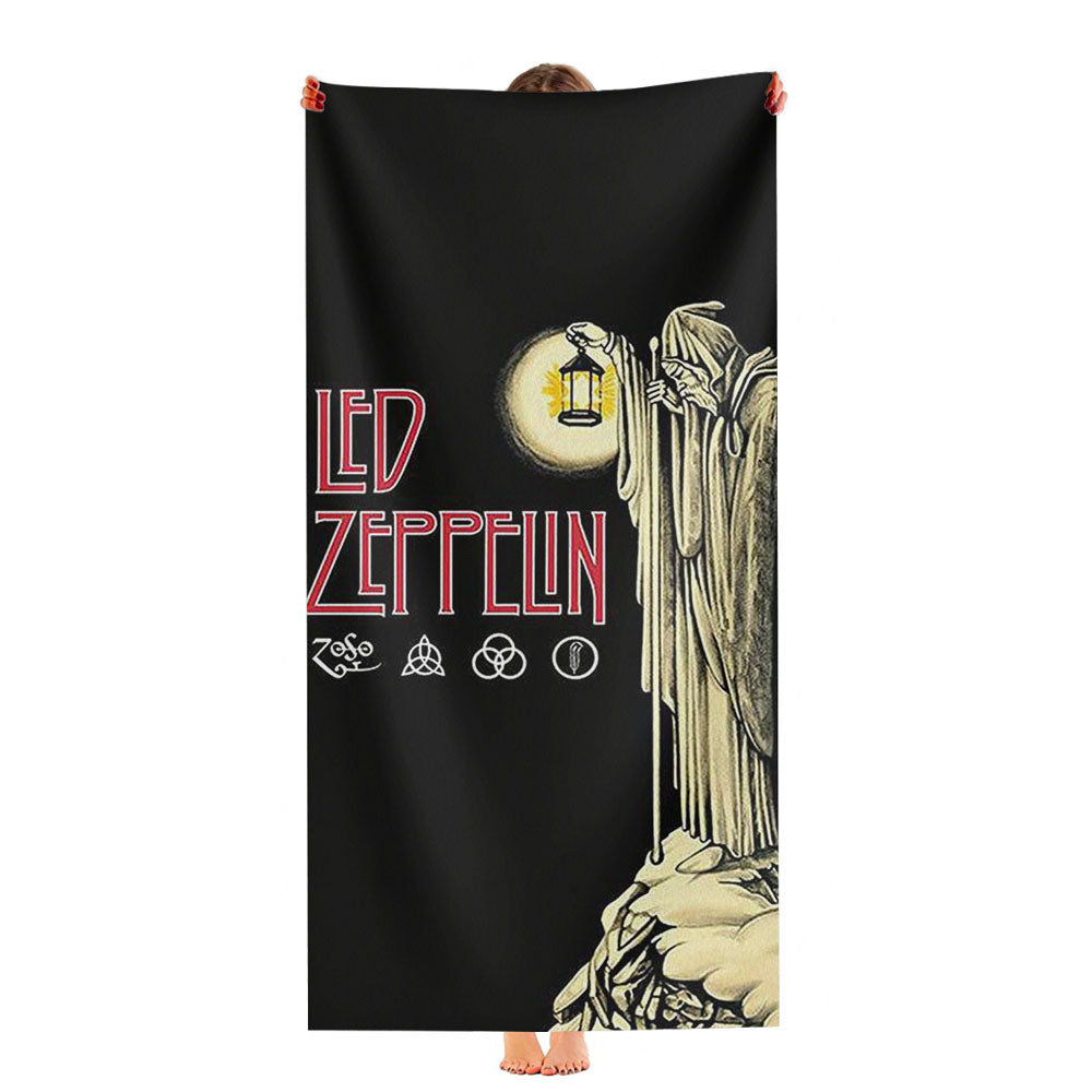 Led Zeppelin The Darkness Logo Ultra-Soft Luxury Bathroom Towels