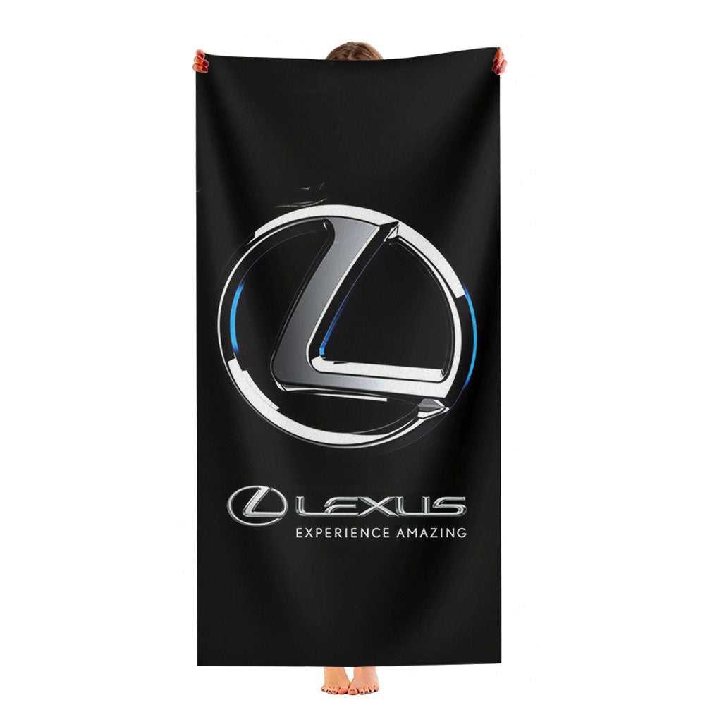 Lexus Logo Black Ultra-Soft Luxury Bathroom Towels