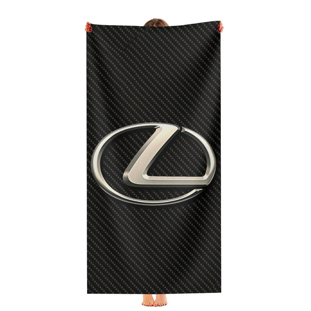 Lexus Logo Carbon Ultra-Soft Luxury Bathroom Towels