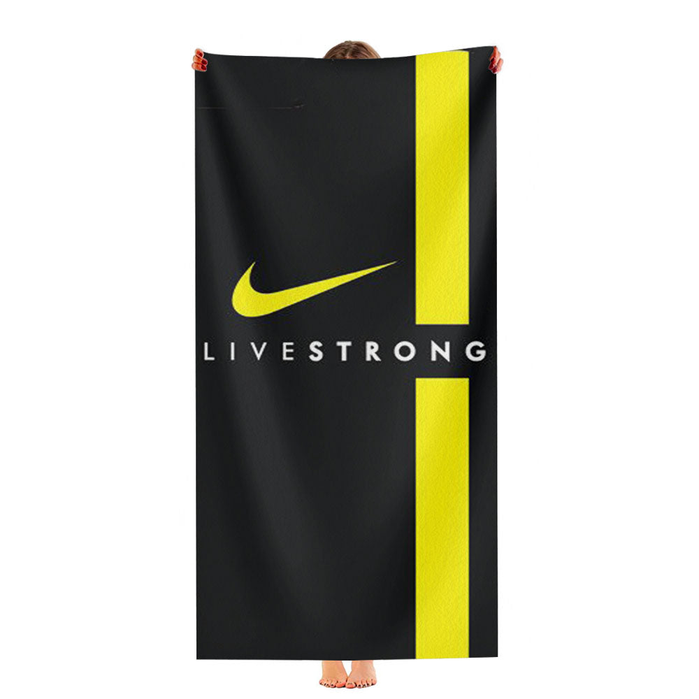 Livestrong Nike Logo Sport Bike Ultra-Soft Luxury Bathroom Towels