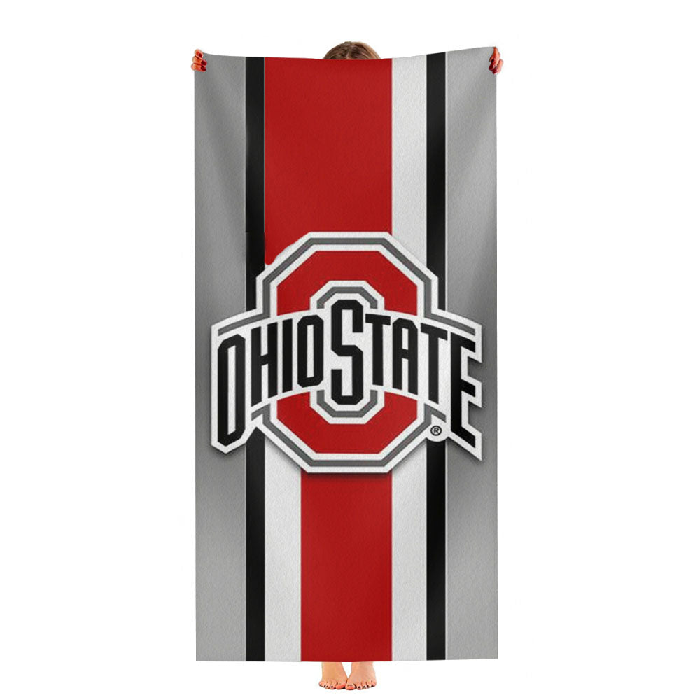 Logo Ohio State Buckeyes Ultra-Soft Luxury Bathroom Towels