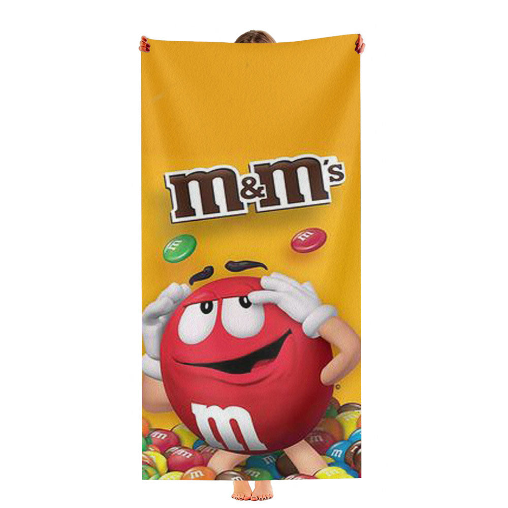 M&M'S Chocolate Mascot Ultra-Soft Luxury Bathroom Towels