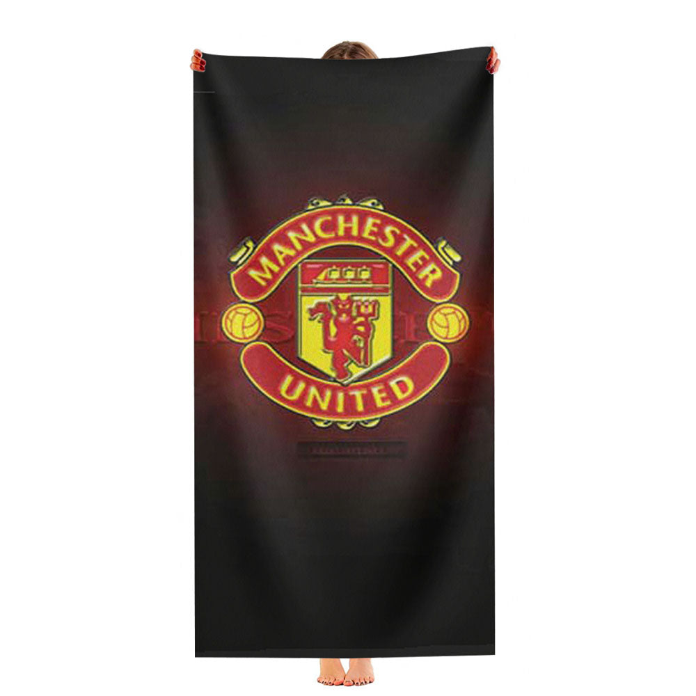 Manchester United Logo Red Fade Ultra-Soft Luxury Bathroom Towels
