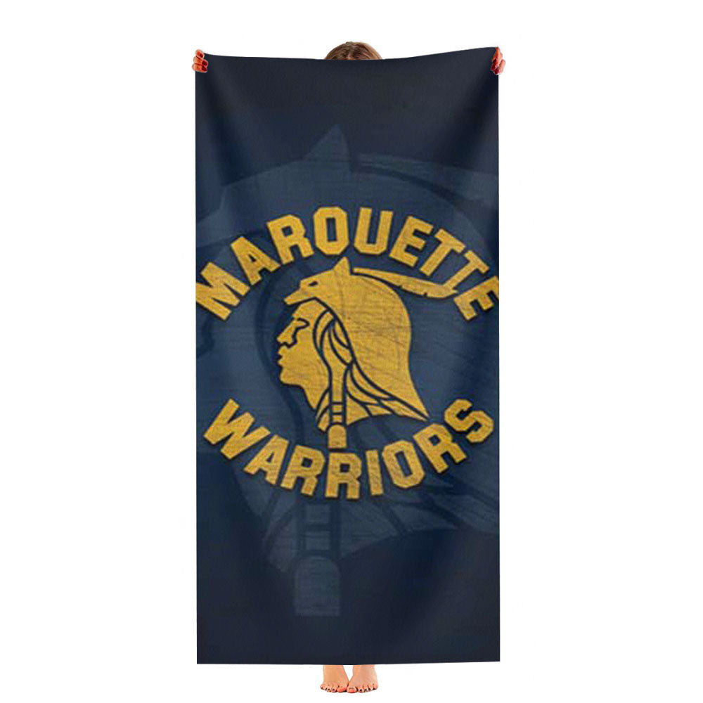 Marquette Warriors Logo Scratch Ultra-Soft Luxury Bathroom Towels