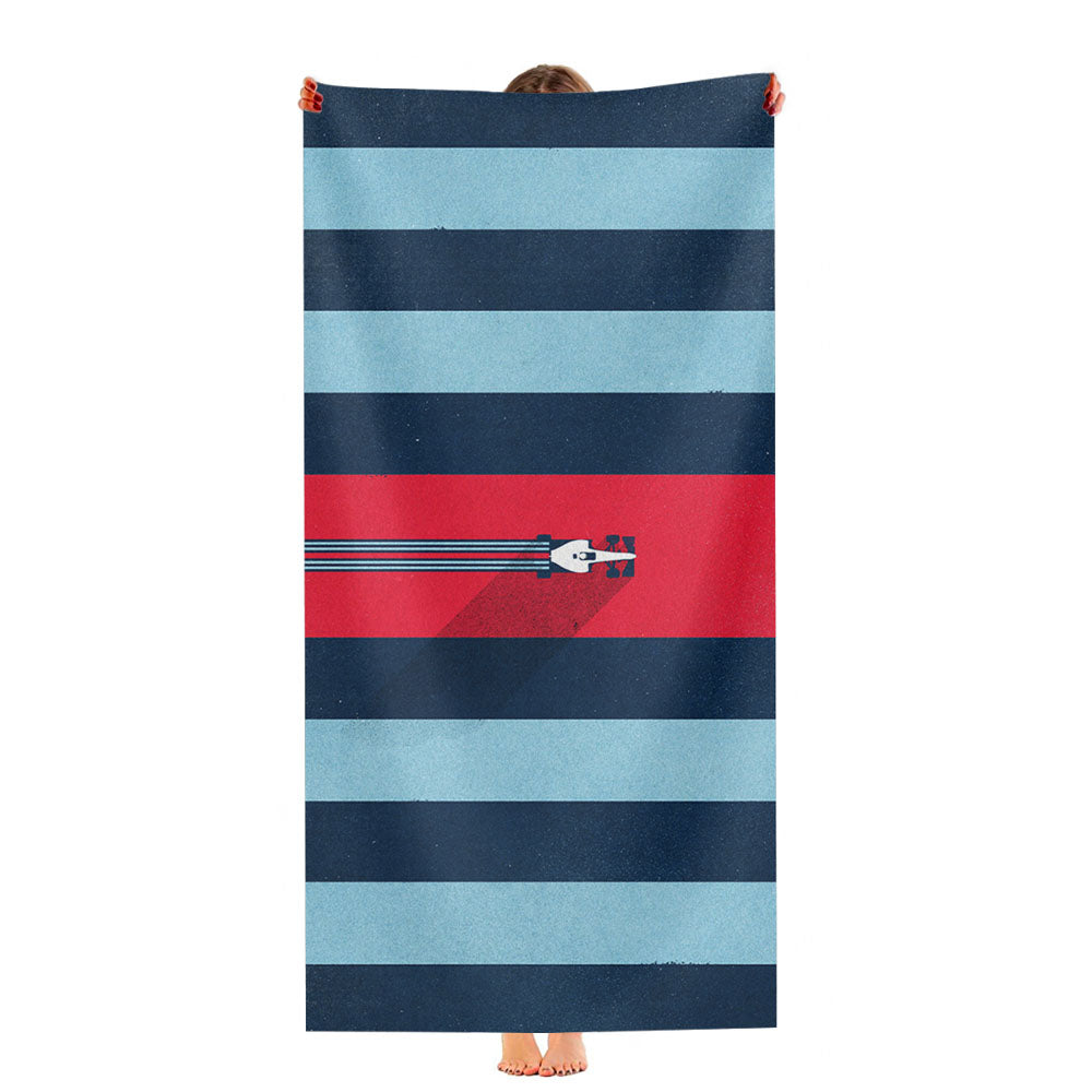 Martini Porsche Sport Car Super Formula 1 Ultra-Soft Luxury Bathroom Towels