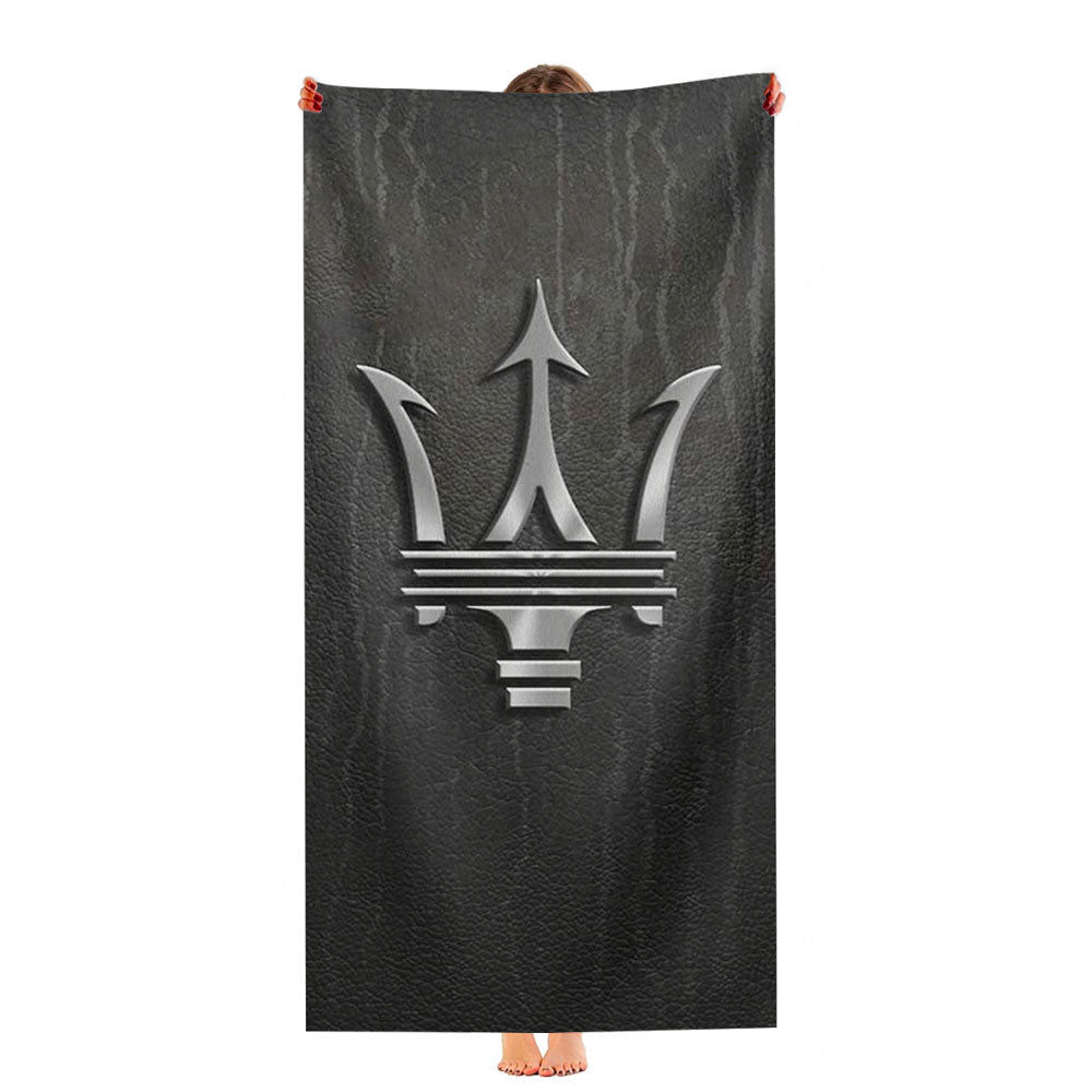 Maserati Logo 3 Ultra-Soft Luxury Bathroom Towels