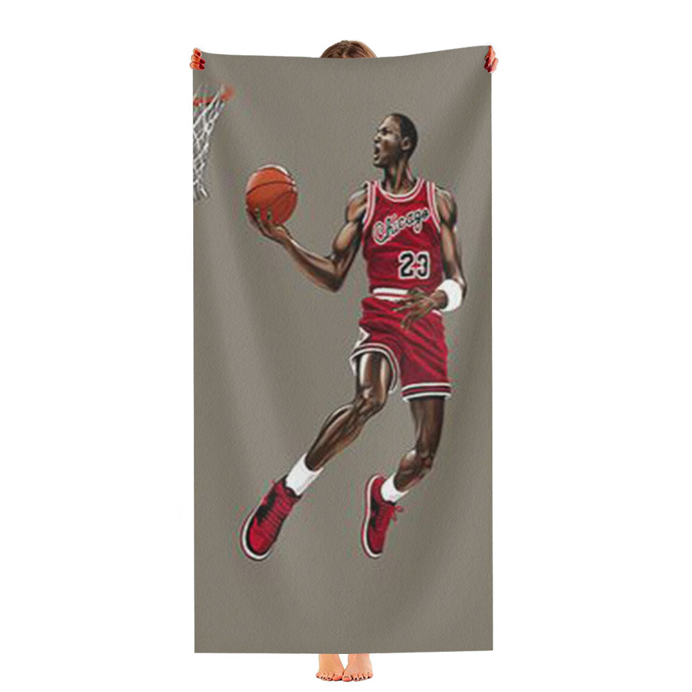 Michael Jordan Jump Shot Ultra-Soft Luxury Bathroom Towels