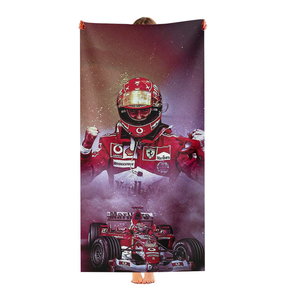 Michael Schumacher Formula One 2 Ultra-Soft Luxury Bathroom Towels