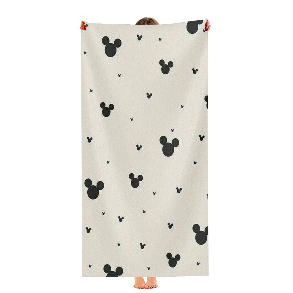 Mickey Mouse Pattern Ultra-Soft Luxury Bathroom Towels