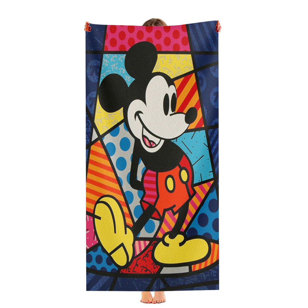 Mickey Mouse Romero Britto Ultra-Soft Luxury Bathroom Towels