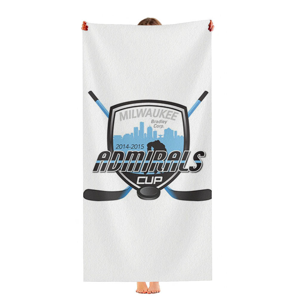 Milwaukee Admirals Hockey Logo Ultra-Soft Luxury Bathroom Towels