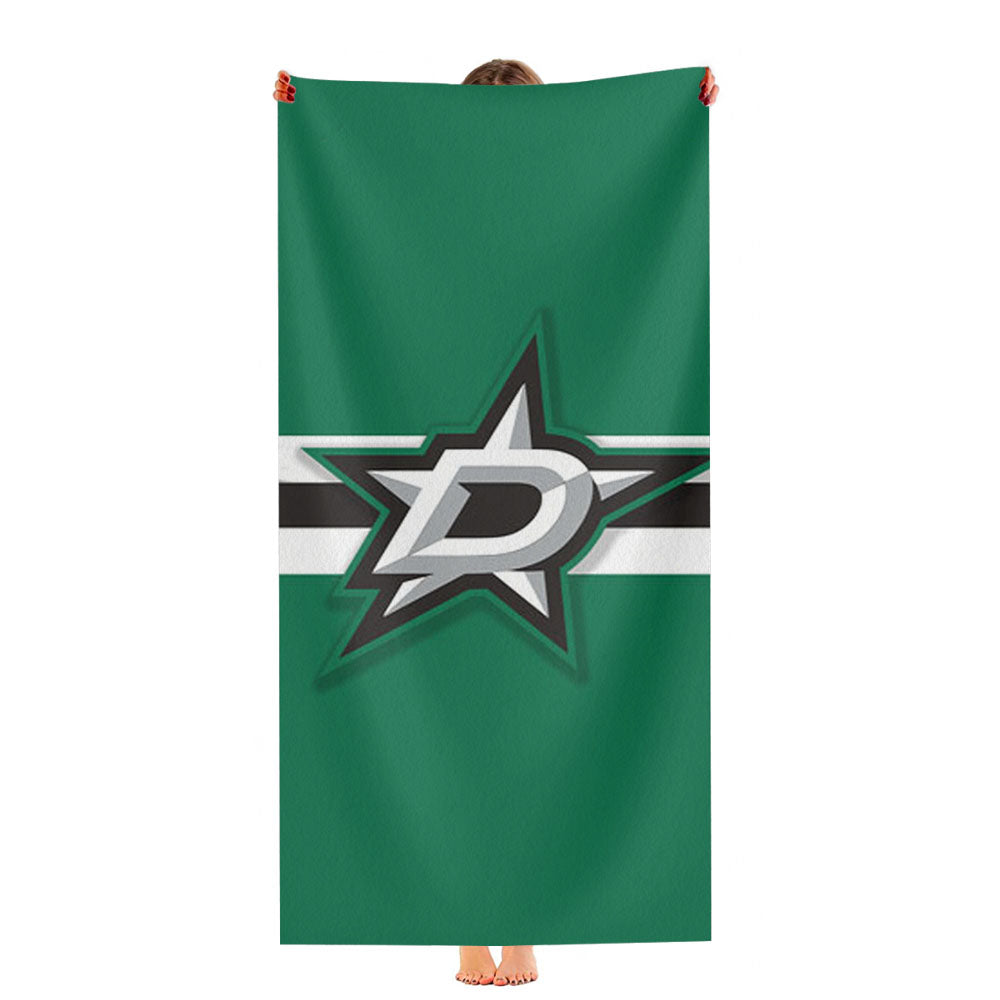 Milwaukee Logo Green Ultra-Soft Luxury Bathroom Towels