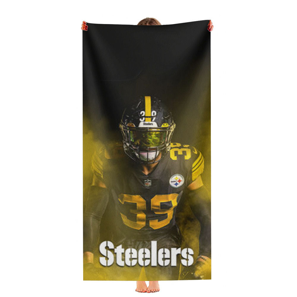 Minkah Fitzpatrick Pittsburgh Steelers Ultra-Soft Luxury Bathroom Towels