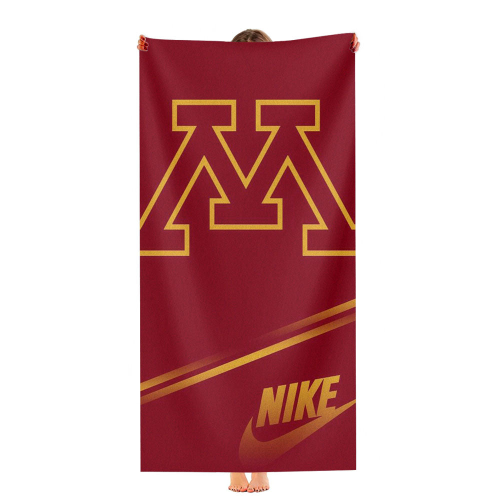 Minnesota Golden Gophers Red Logo Ultra-Soft Luxury Bathroom Towels