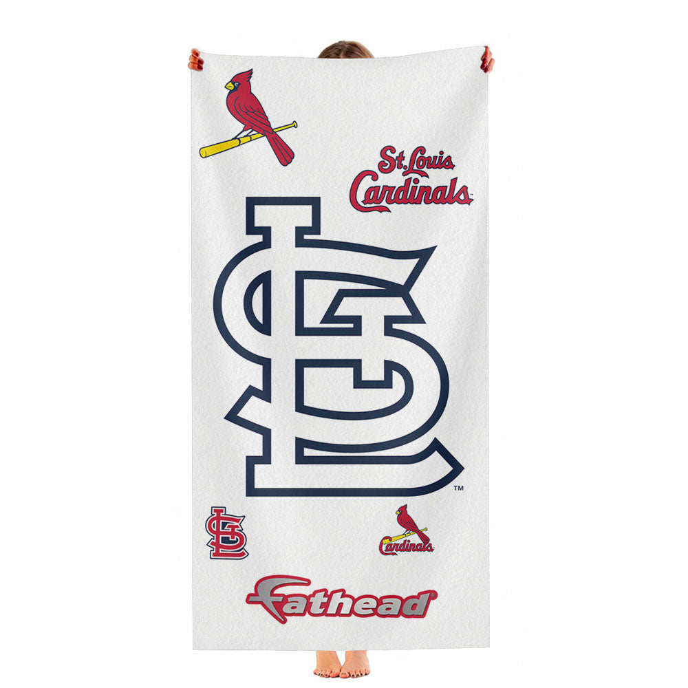 Mlb St Louis Cardinals Logo Ultra-Soft Luxury Bathroom Towels